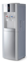 Кулер для воды напольный AEL LD-AEL-47c white/silver с шкафчиком