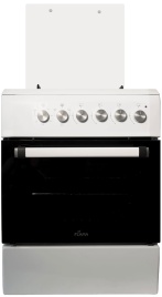 Комбинированная плита Flama FK 1426 W 60 см, 4 конфорки, белый