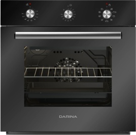 Электрический духовой шкаф Darina 1U BDE 111 707 At 59 см, 50 л гриль конвекция, антрацит