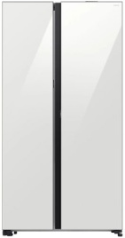 Холодильник Side-by-Side Samsung RS80F65M1WWR,  система No Frost, белое стекло