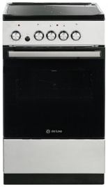 Электроплита De luxe 506004.04эс-010 50 см, 60 л, 4 конфорки, серебристый
