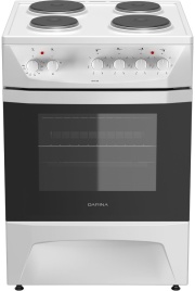 Электроплита Darina 1D EM 141 404 W 60 см, 50 л, 4 конфорки, белый