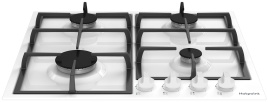 Газовая варочная панель Hotpoint HGMT 642 WH 58 см, 4 конфорки электроподжиг газконтроль, белый