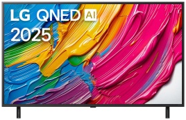 Телевизор LG 55QNED80A6A.ARUG, 55 дюйма, 4K Ultra HD, смарт ТВ, WebOS 25, черный