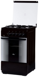 Газовая плита Flama FG 2406 B 50 см, 50 л, 4 конфорки, черный