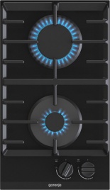 Газовая варочная панель Gorenje GC321B 30 см, 2 конфорки электроподжиг газконтроль, черный