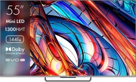 Телевизор Haier 55 Mini LED, 3840х2160, голосовое управление, черный
