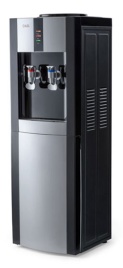 Кулер для воды напольный AEL LD-AEL-47c black/silver с шкафчиком