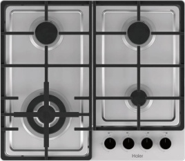 Газовая варочная панель Haier Газовая варочная панель Haier HHQ-M64CTX 4 конфорки газ-контроль, нержавеющая сталь