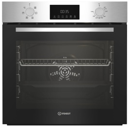Электрический духовой шкаф Indesit IBFTE 3644 IX 59 см, 72 л гриль конвекция, серебристый