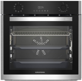Электрический духовой шкаф Grundig GEBM19301BC 59 см, 71 л, гриль и конвекция, черный