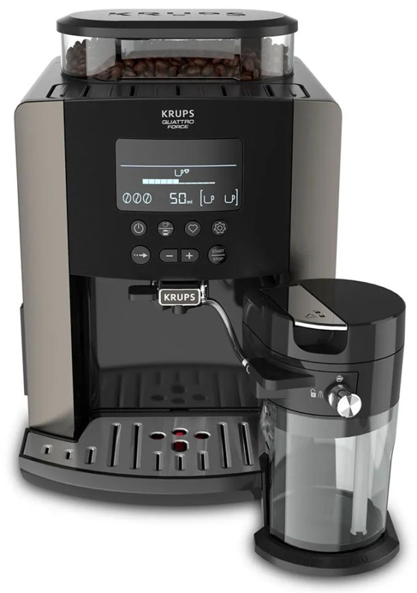 Кофемашина автоматическая Krups Arabica EA819E10 черный фото 2