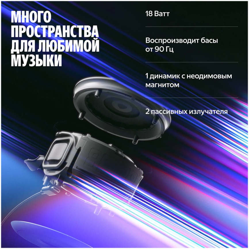 Умная колонка Яндекс Станция Мини 3 Про с Алисой, Zigbee, 18Вт, серый фото 7