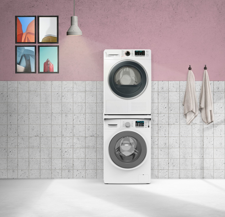Соединительный элемент Meliconi Torre Style L60, для установки сушильной машины на стиральную (656115) фото 1