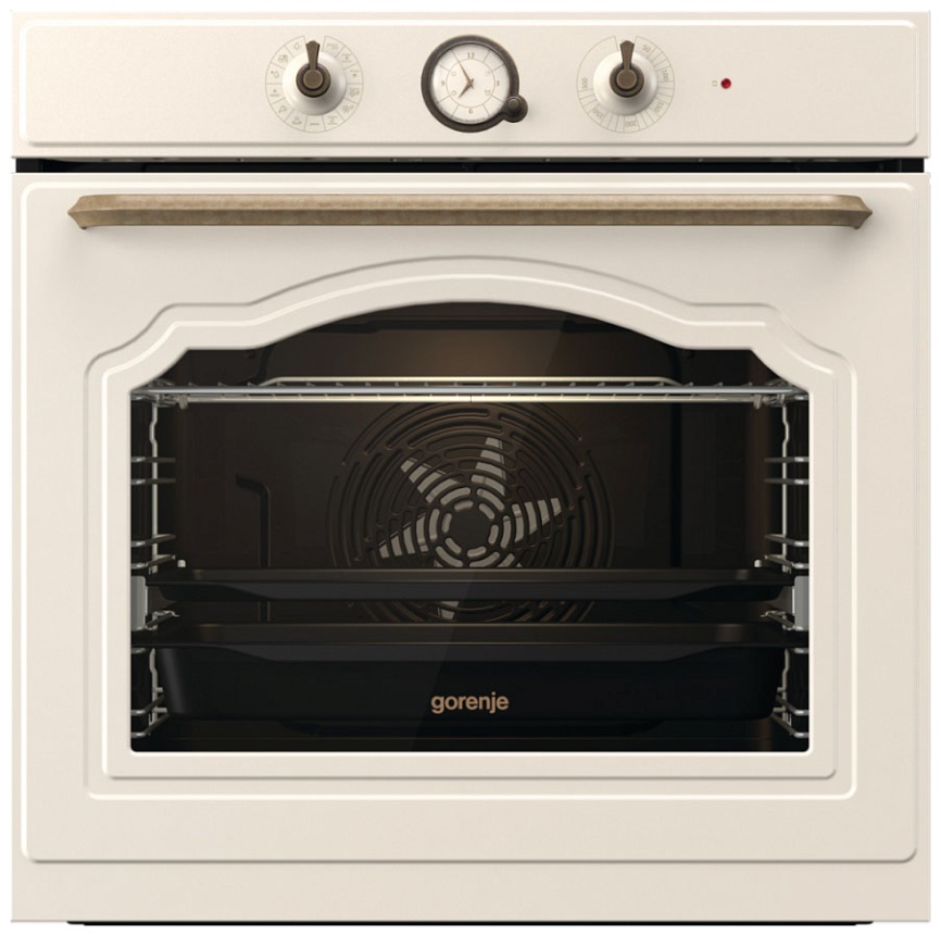 Электрический духовой шкаф Gorenje BOS67372CLI 59 см, 77 л гриль конвекция, бежевый фото 1