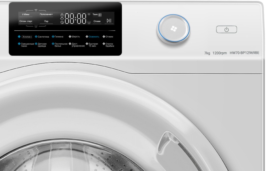 Стиральная машина Haier HW70-BP12969BE 7 кг, белый фото 2