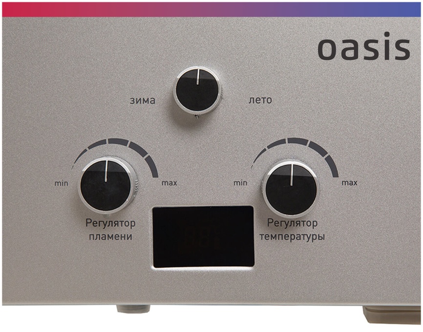 Газовый водонагреватель Oasis OR-24 S стальной фото 3