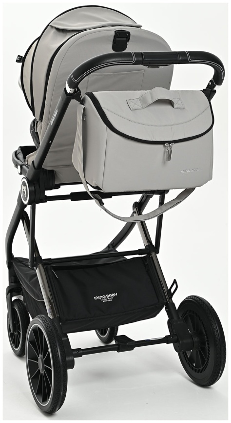  Коляска 2 в 1 Ining Baby KR350 light grey фото 5