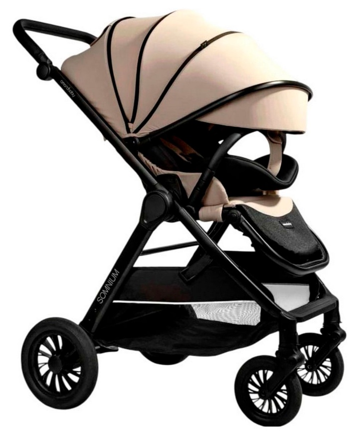 Прогулочная коляска  Amarobaby Somnium, бежевый (AB25-10SOMNIUM/03) фото 1