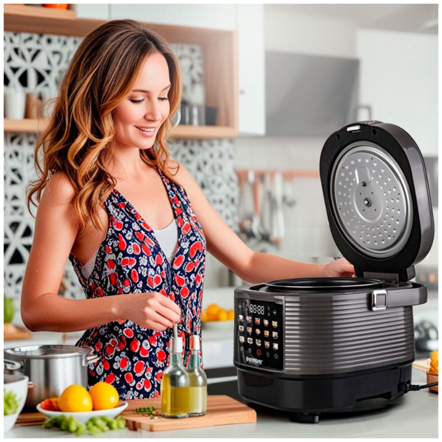 Мультиварка Endever Vita-300, графит фото 6