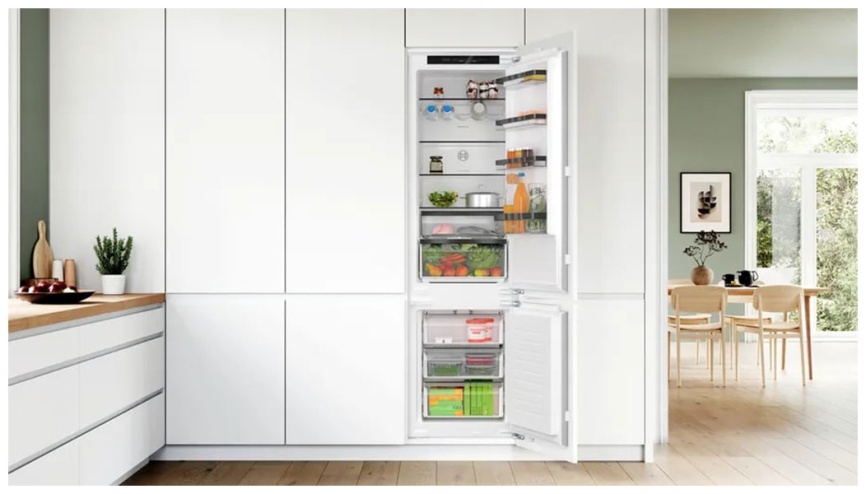Встраиваемый двухкамерный холодильник Bosch KIN96SFD0 фото 6