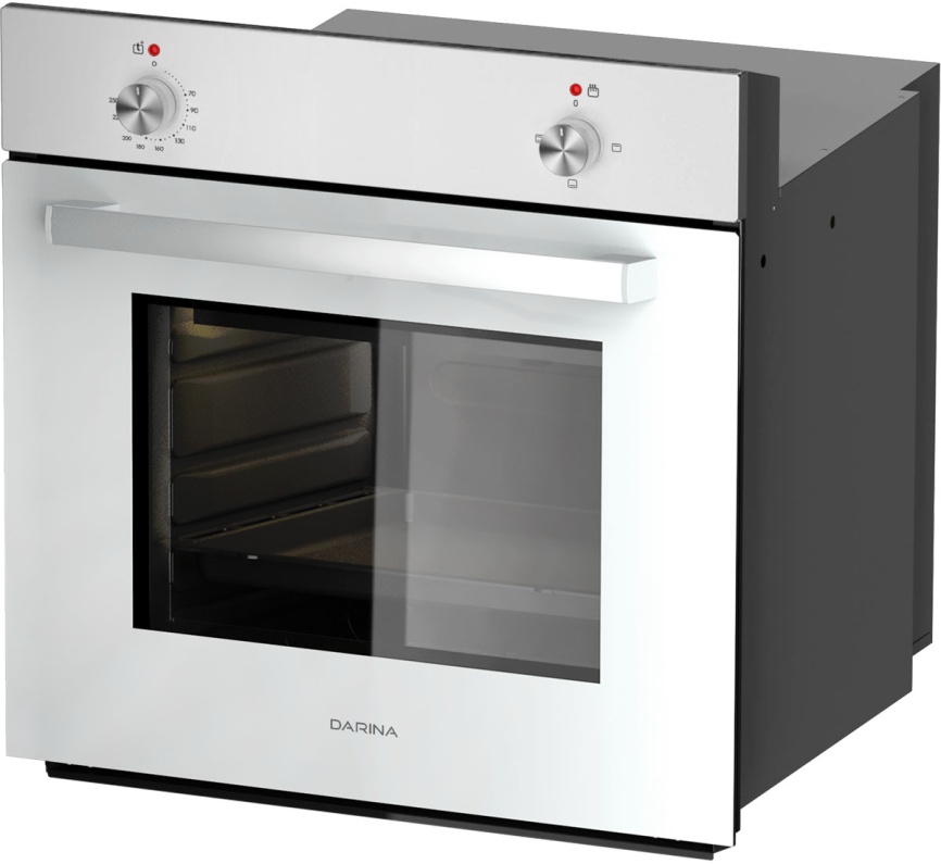 Электрический духовой шкаф Darina BO 1700W 59 см, 50 л, белый фото 3