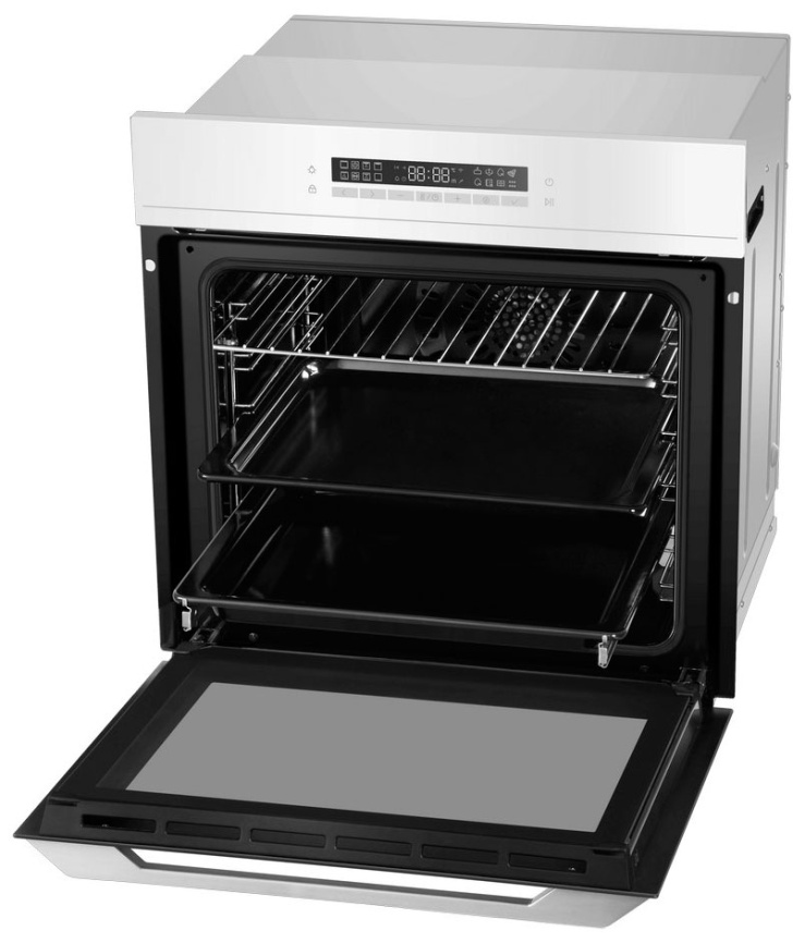 Электрический духовой шкаф Haier HOQ-P16AN5GW 59 см, 72 л гриль конвекция, белый фото 3