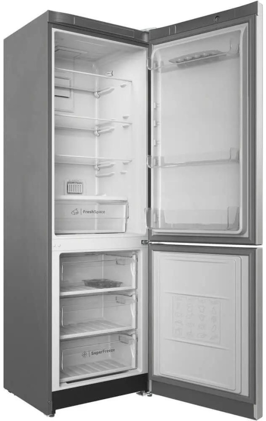Двухкамерный холодильник Indesit ITS 5180 G No frost, серебристый фото 2
