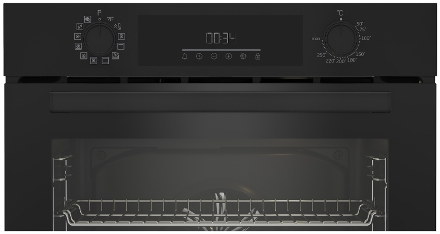 Электрический духовой шкаф Beko BBIM13301B 59 см, 72 л, гриль и конвекция, черный фото 5