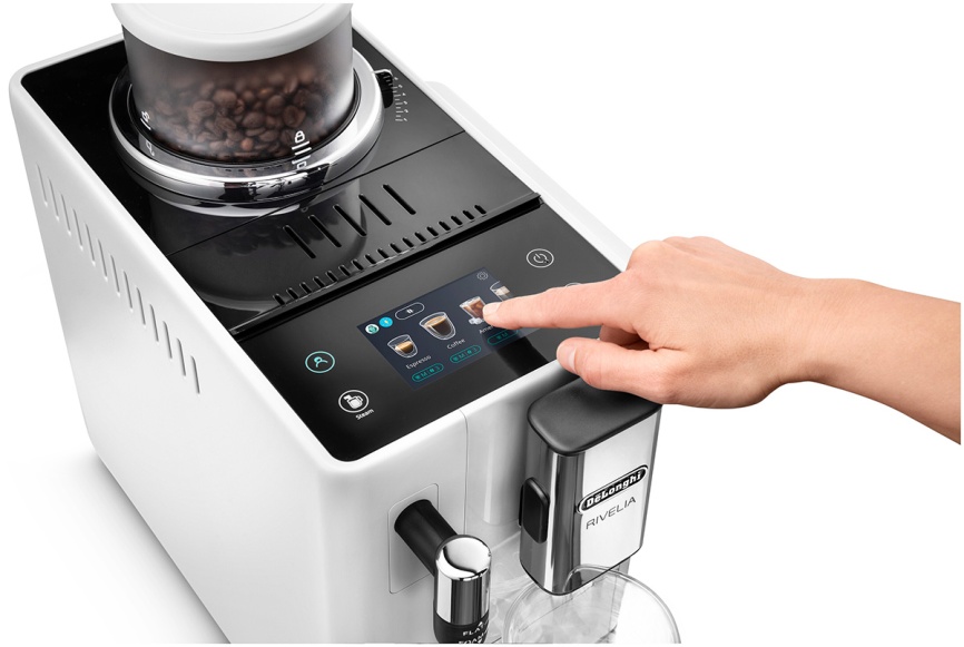 Кофемашина автоматическая De’Longhi EXAM440.35.W Rivelia, кофемолка, автоотключение фото 4