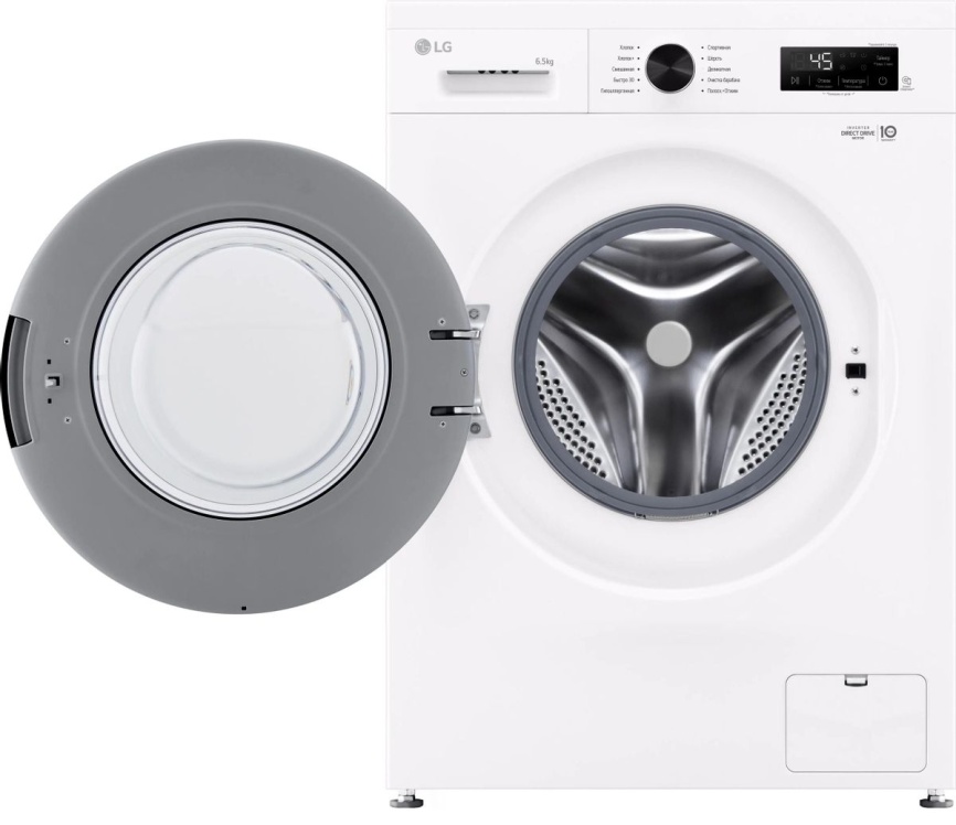 Стиральная машина LG F2Y1WS6W автомат 6,5 кг, белый фото 2