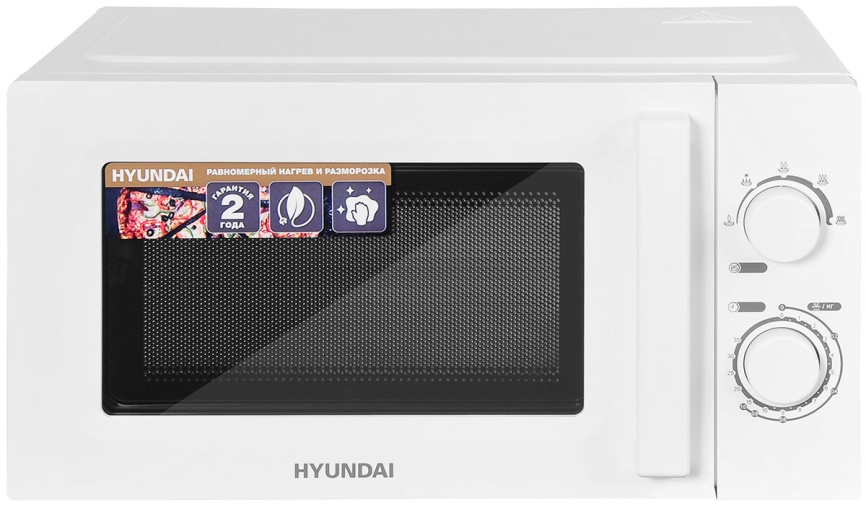 Микроволновая печь - СВЧ Hyundai HYM-M2005 20 л, 700 Вт, белый фото 1