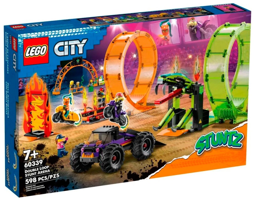 Конструктор Lego City Трюковая арена «Двойная петля» 60339 фото 1