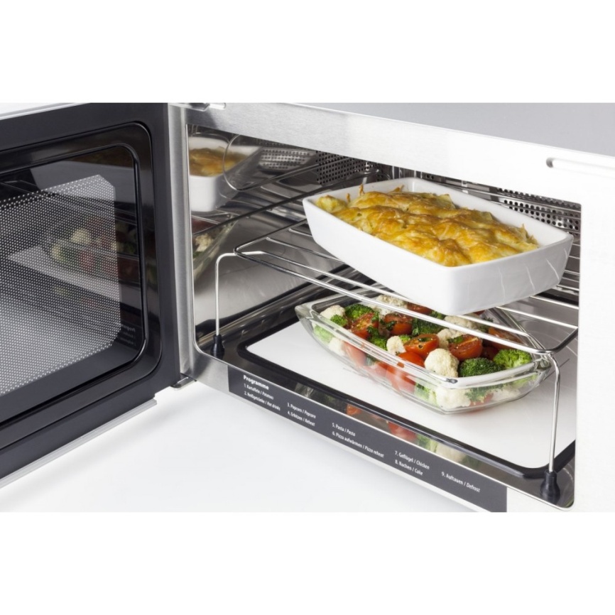 Микроволновая печь - СВЧ Caso MCG 30 Ceramic chef, серебристый фото 4
