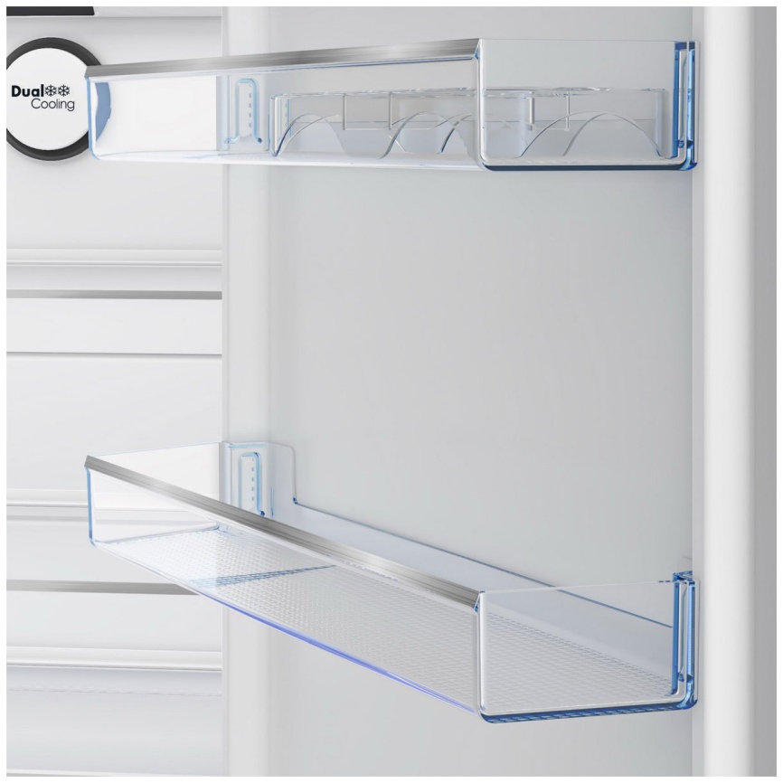 Двухкамерный холодильник Beko B3RCNK362HX No frost, серый металлик фото 7