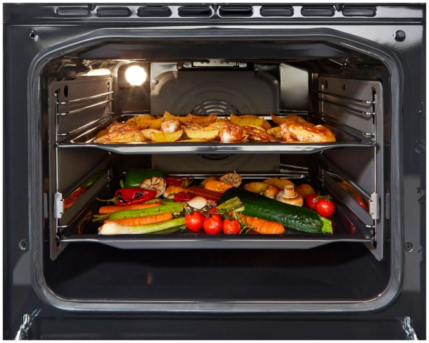 Комбинированная плита Gorenje GK5C41SF 50 см, 70 л, 4 конфорки, серый фото 2