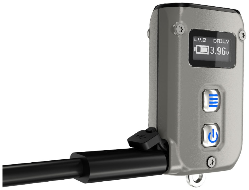 Наключный фонарь Nitecore TINI2 Ti OSRAM P2 x 2 Titan 500 Люмен 60 часов 83 метра USB-C фото 5
