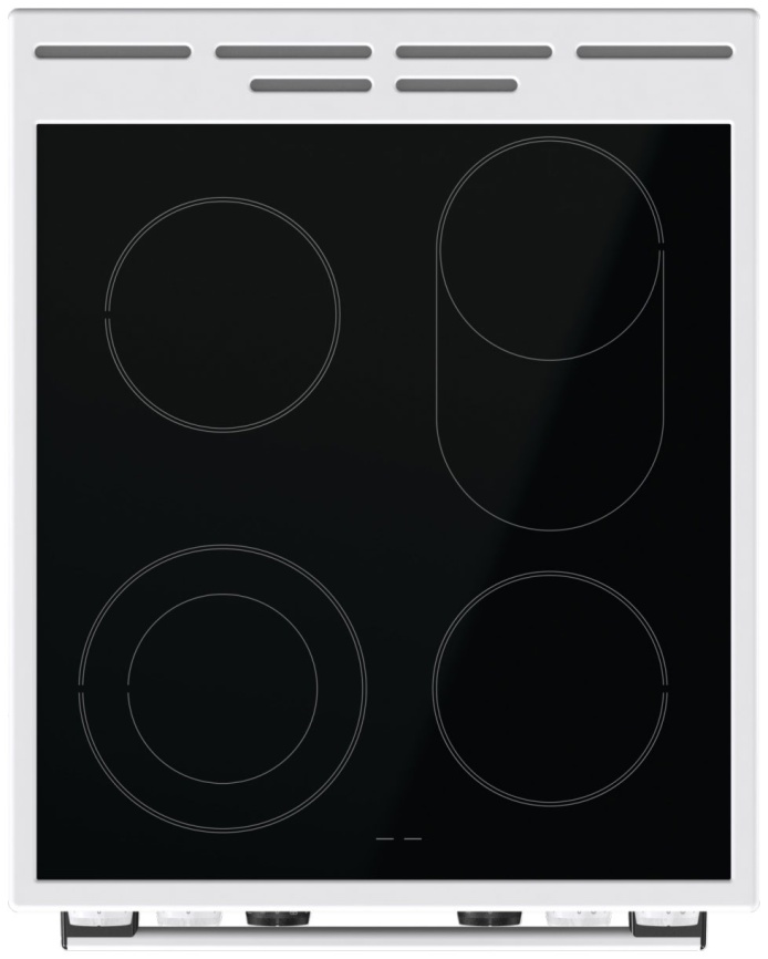 Электроплита Gorenje GECS5C70WA 50 см, 4 конфорки, белый фото 6