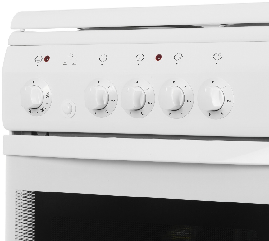 Электроплита De luxe 5004.13э кр 50 см, 4 конфорки, белый фото 4