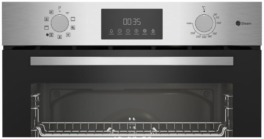 Электрический духовой шкаф Indesit IFSE 3841 J IX 59 см, 72 л гриль конвекция, серебристый фото 5