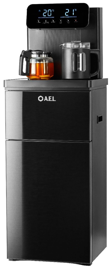 Кулер с чайным столиком AEL Тиабар LD-AEL-80a black фото 1