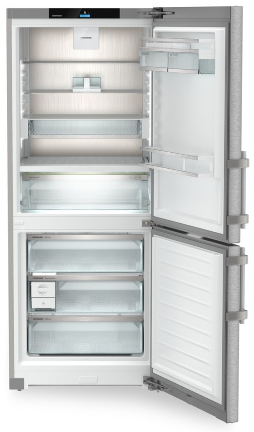 Двухкамерный холодильник Liebherr CBNsdc 765i-20 001 BioFresh No frost, серебристый фото 3