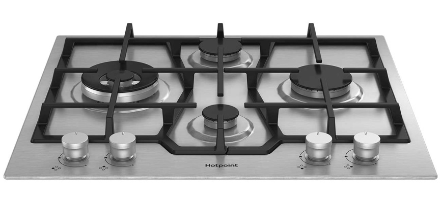 Газовая варочная панель Hotpoint HGMT 643 W IX 59 см, 4 конфорки электроподжиг газконтроль, серебристый фото 3