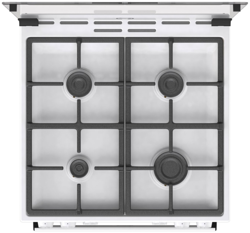 Комбинированная плита Gorenje GK6A20WF 60 см, 65 л, 4 конфорки, белый фото 4
