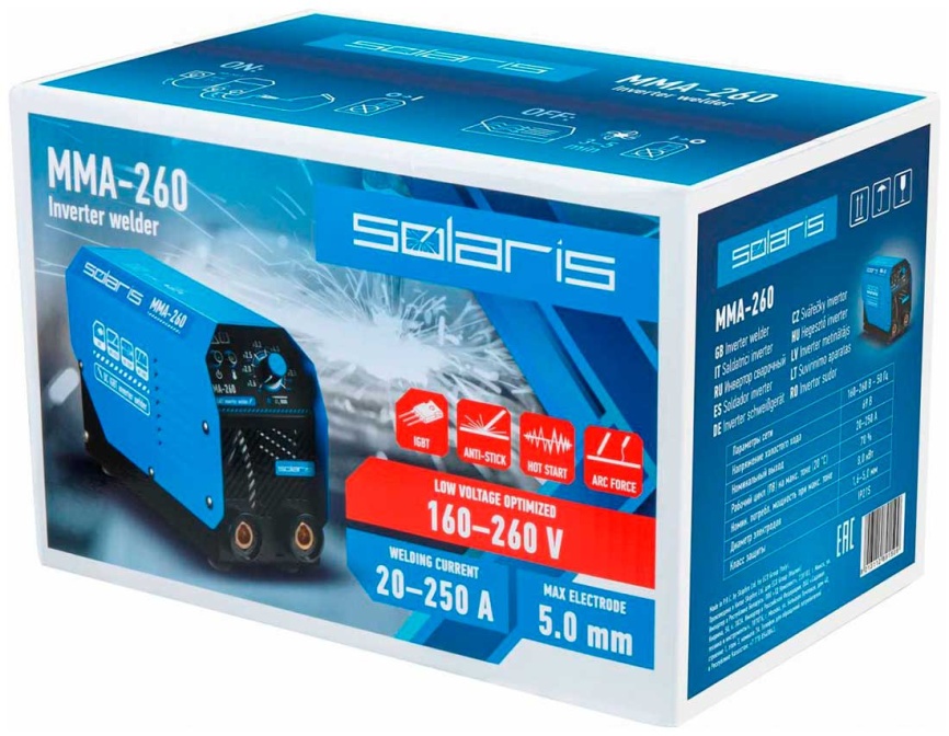 Сварочный аппарат Solaris MMA-260 фото 5