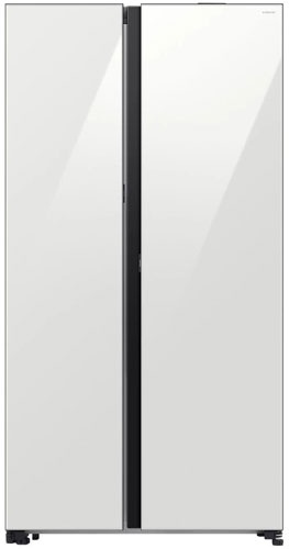 Холодильник Side-by-Side Samsung RS80F65M1WWR,  система No Frost, белое стекло фото 1