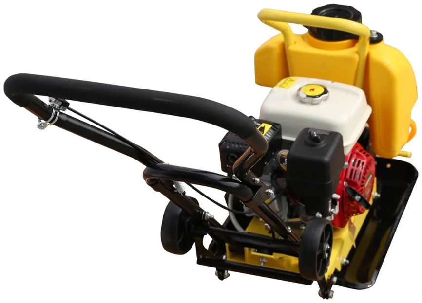 Виброплита Hanskonner HPC90W 4.8 лс, 535x43 см, 5500 виб/мин, Honda GX160 (коврик, колеса) фото 4