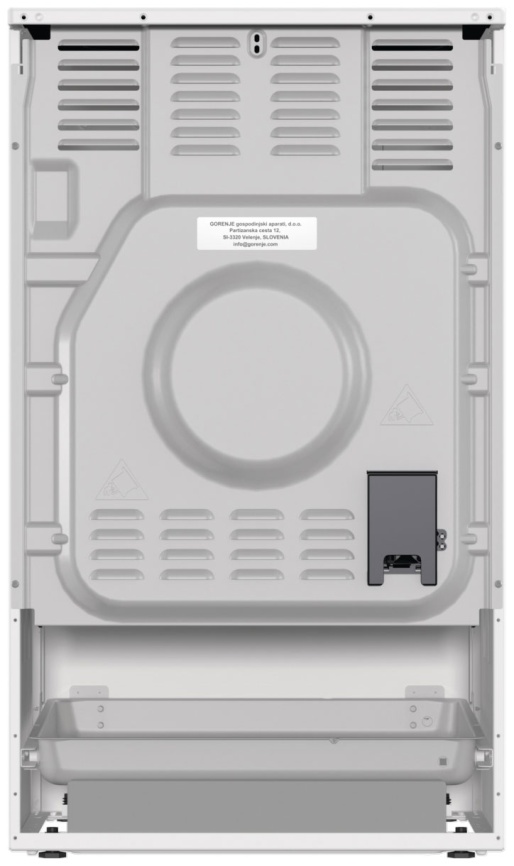 Электроплита Gorenje GEC5B41WG 50 см, 4 конфорки, белый фото 8