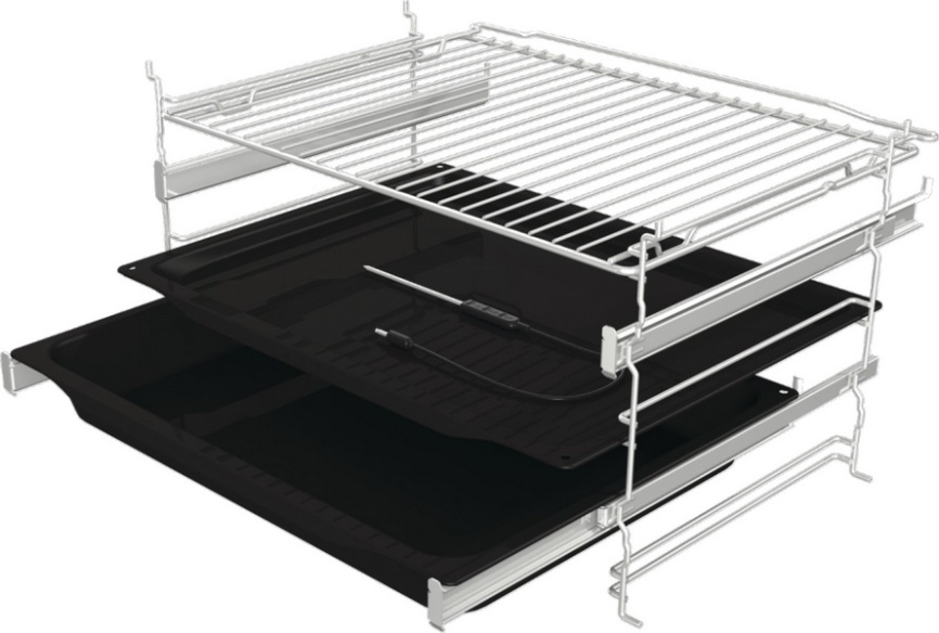 Электрический духовой шкаф Gorenje BOSX6737E09BG 59 см, 77 л, гриль и конвекция, черный фото 7
