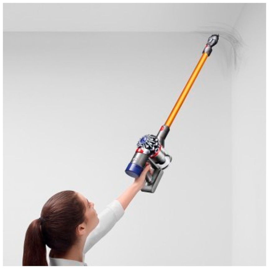 Беспроводной вертикальный пылесос Dyson V8 Absolute SV25 в цвете Silver/Yellow фото 4